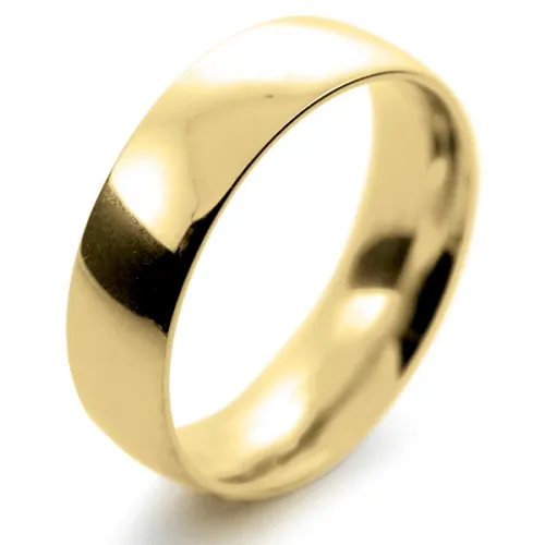 Court Medium -  6mm (TCSM6Y) Yellow Gold Wedding Ring